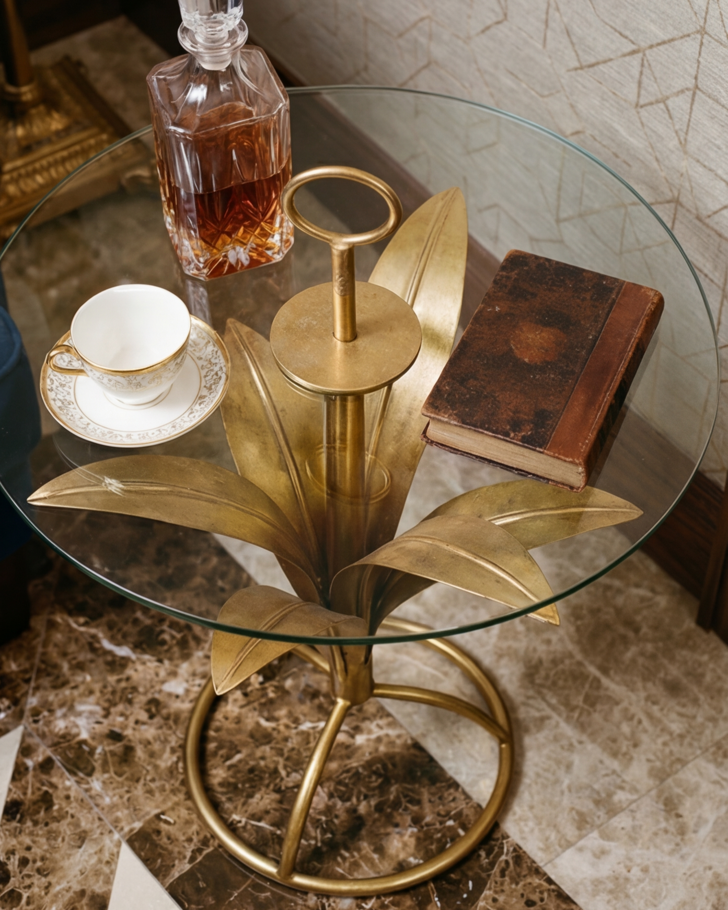 Lotus Bloom Accent Table