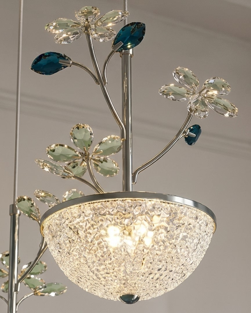 Sapphire Bloom Linear Pendant Light