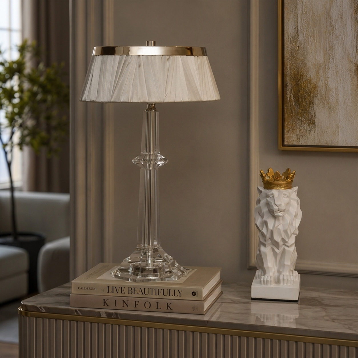 Gem Aura Crystal Table Lamps For Home & Item for Home Decoration