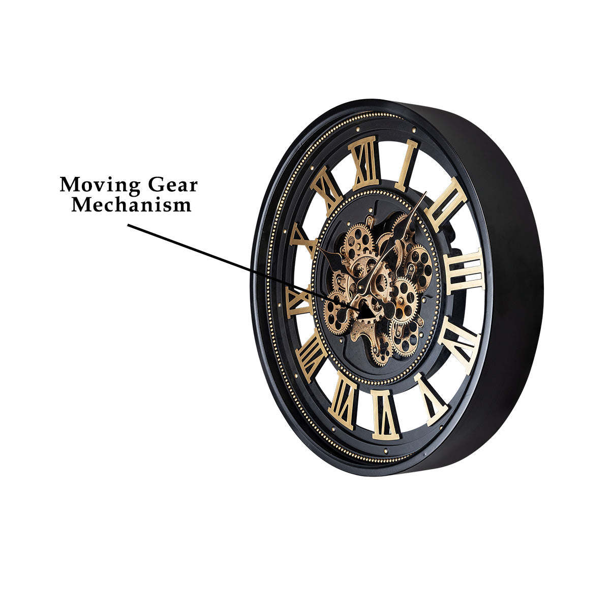 Elegant Eon Luxury Designer Watches Wall Clock Online With Moving Gear Mechanism Buy Wall Clock Online (Steel Body)