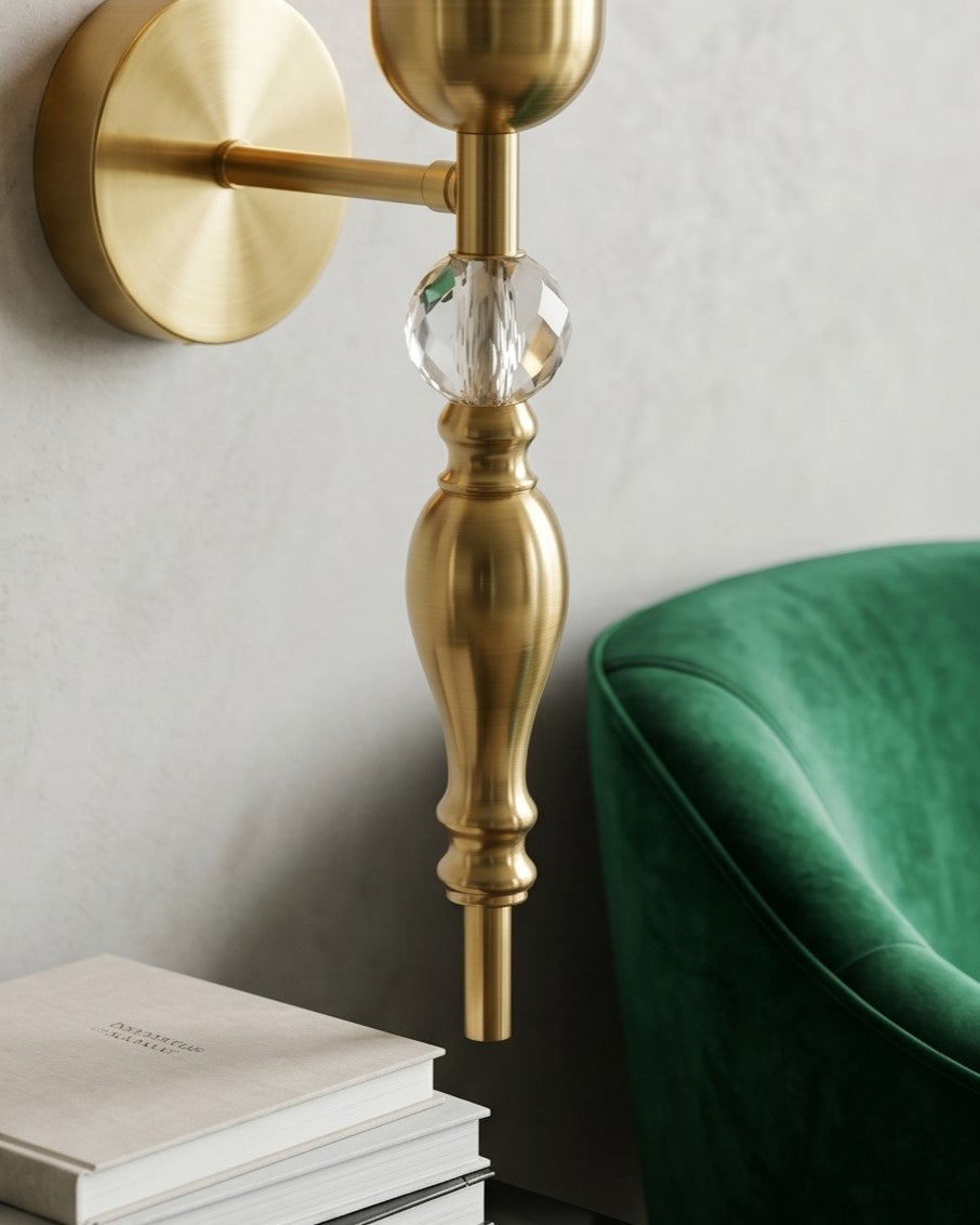 Éclaire Luxe Glass Wall Sconce - Amber