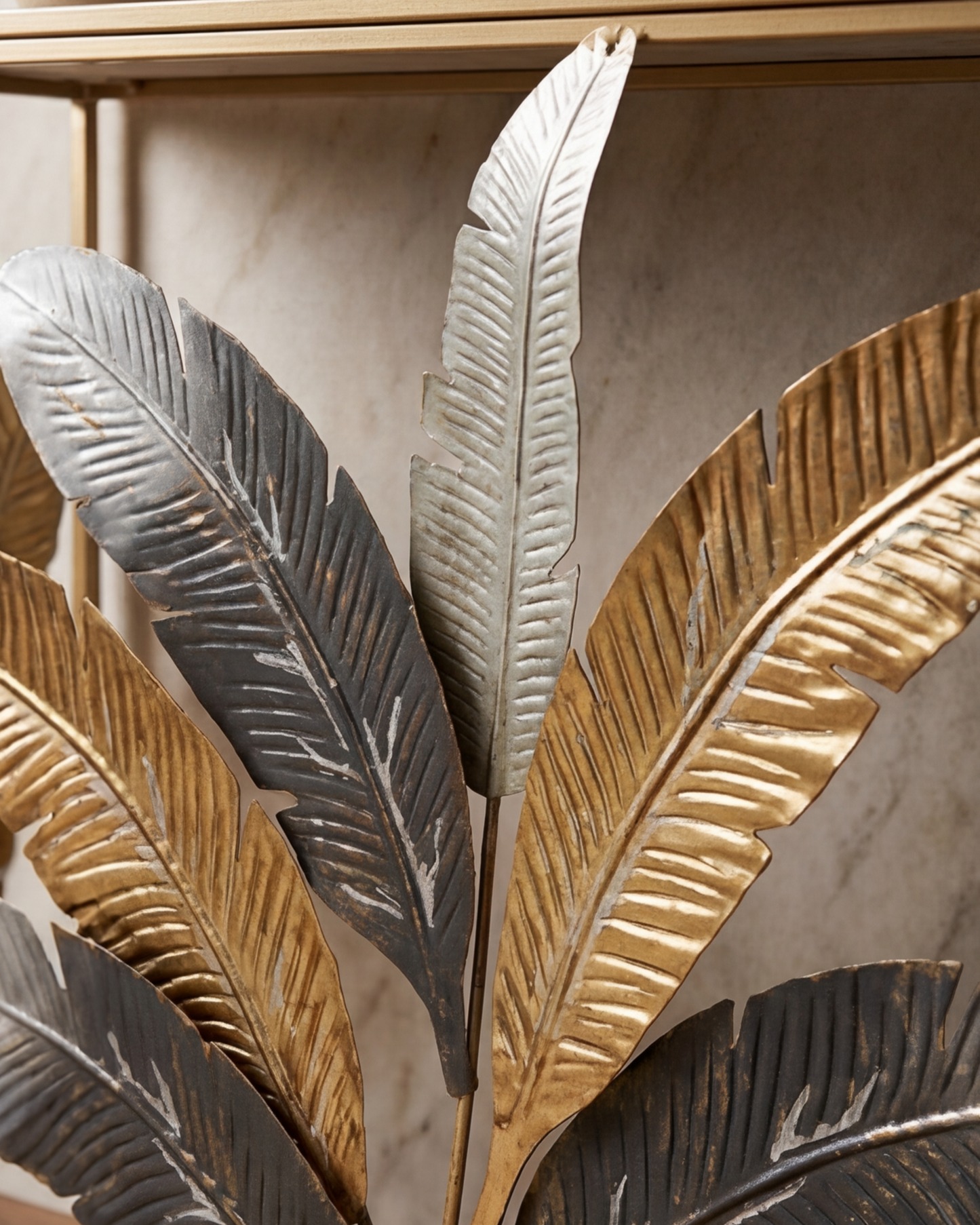 Luxe Palm Harmony Console Table