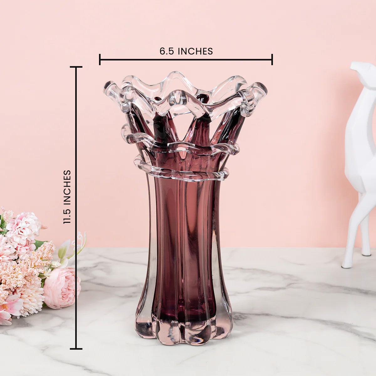 Celestial Sky Handblown Glass Vase & Decorative showpiece