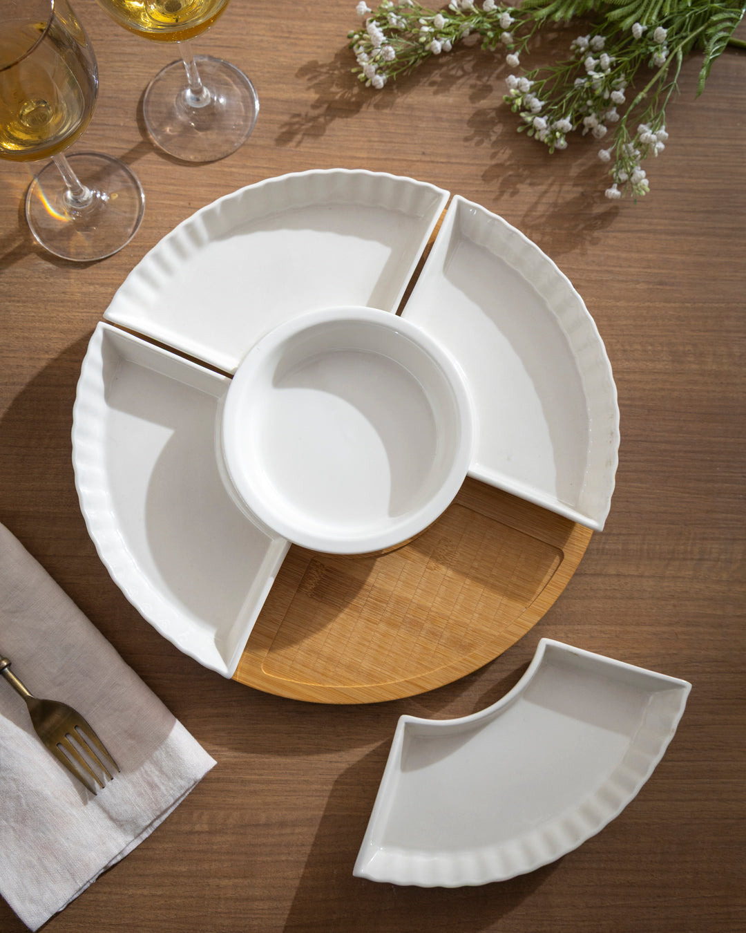 Classic Chip & Dip Serving Platter