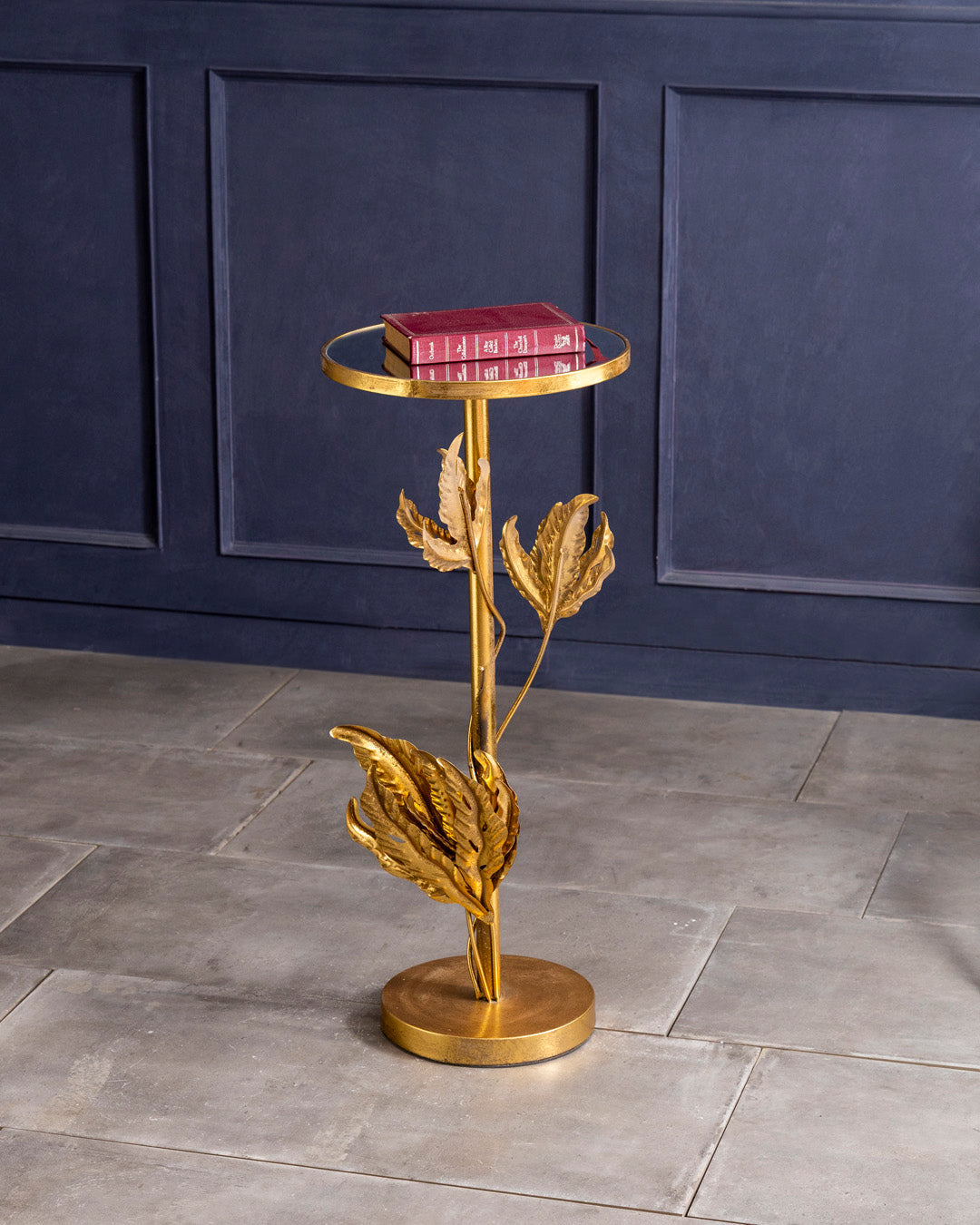 Golden Leaf Accent Table