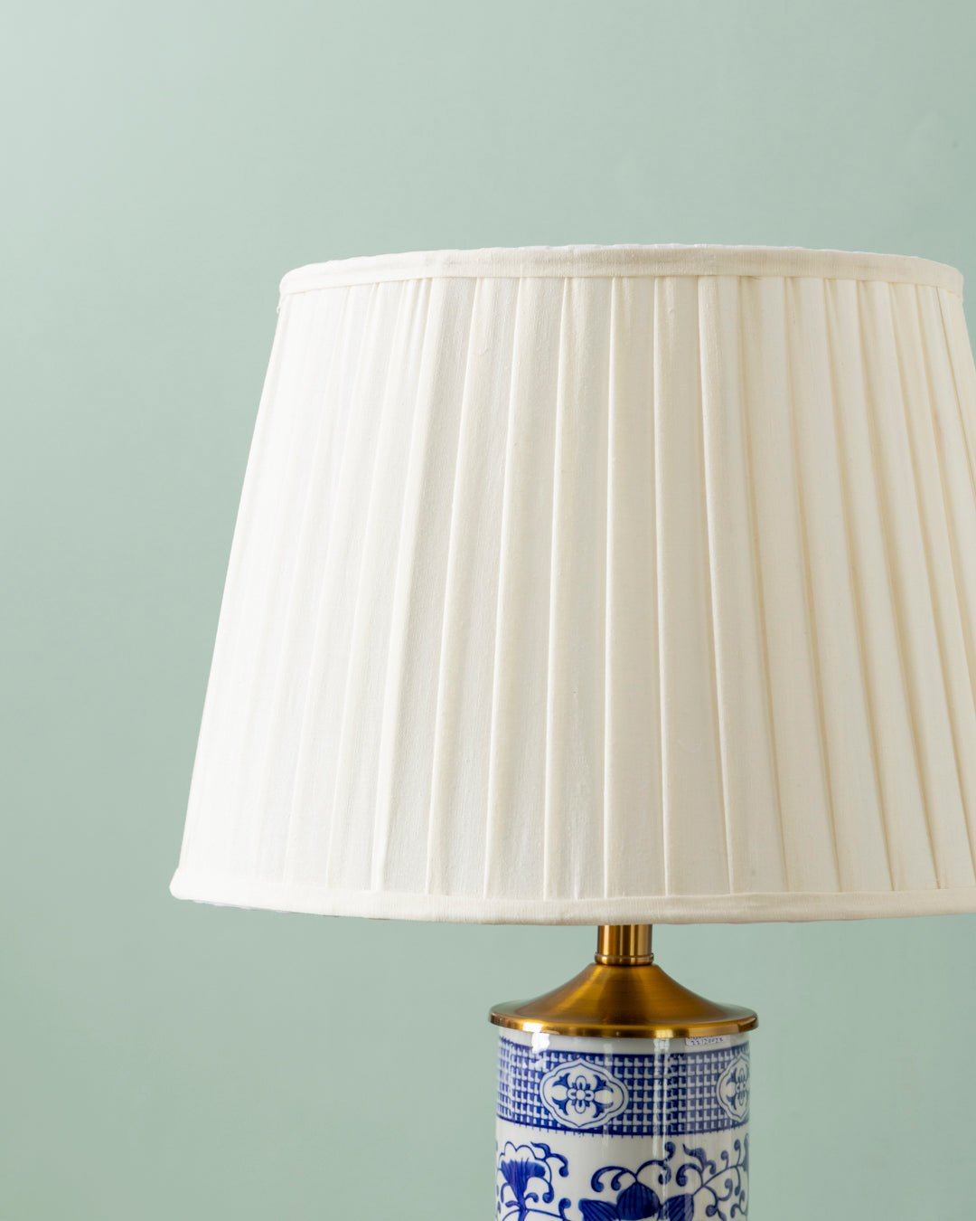 Royal Blue Column Table Lamp