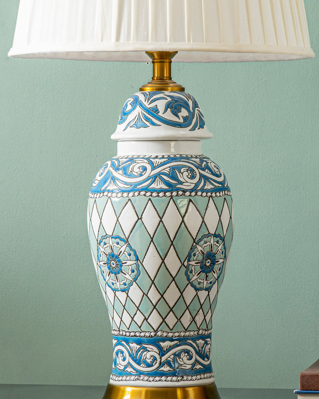 Azure Heritage Ceramic Table Lamp
