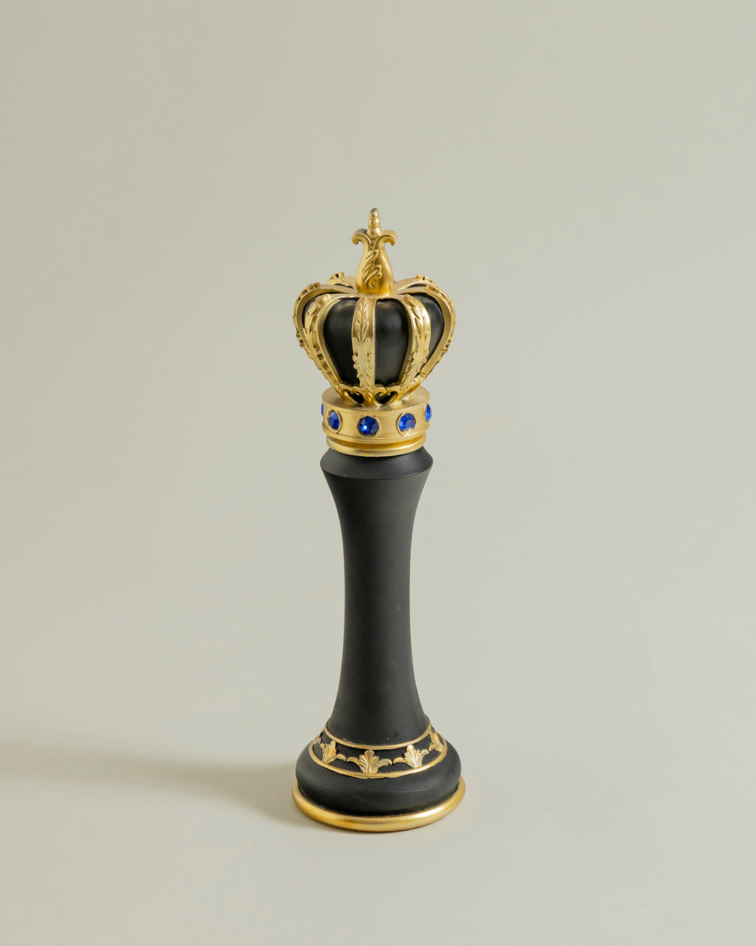 Imperial Crown Decorative Chess King - Black
