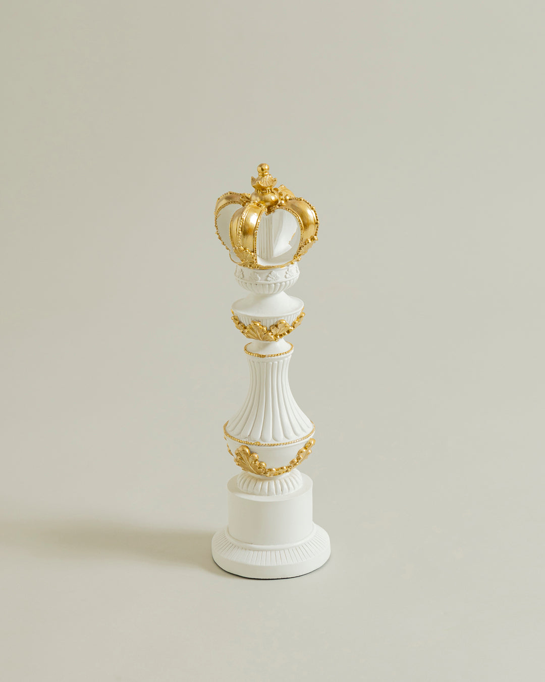 Imperial Crown Decorative Chess King - White
