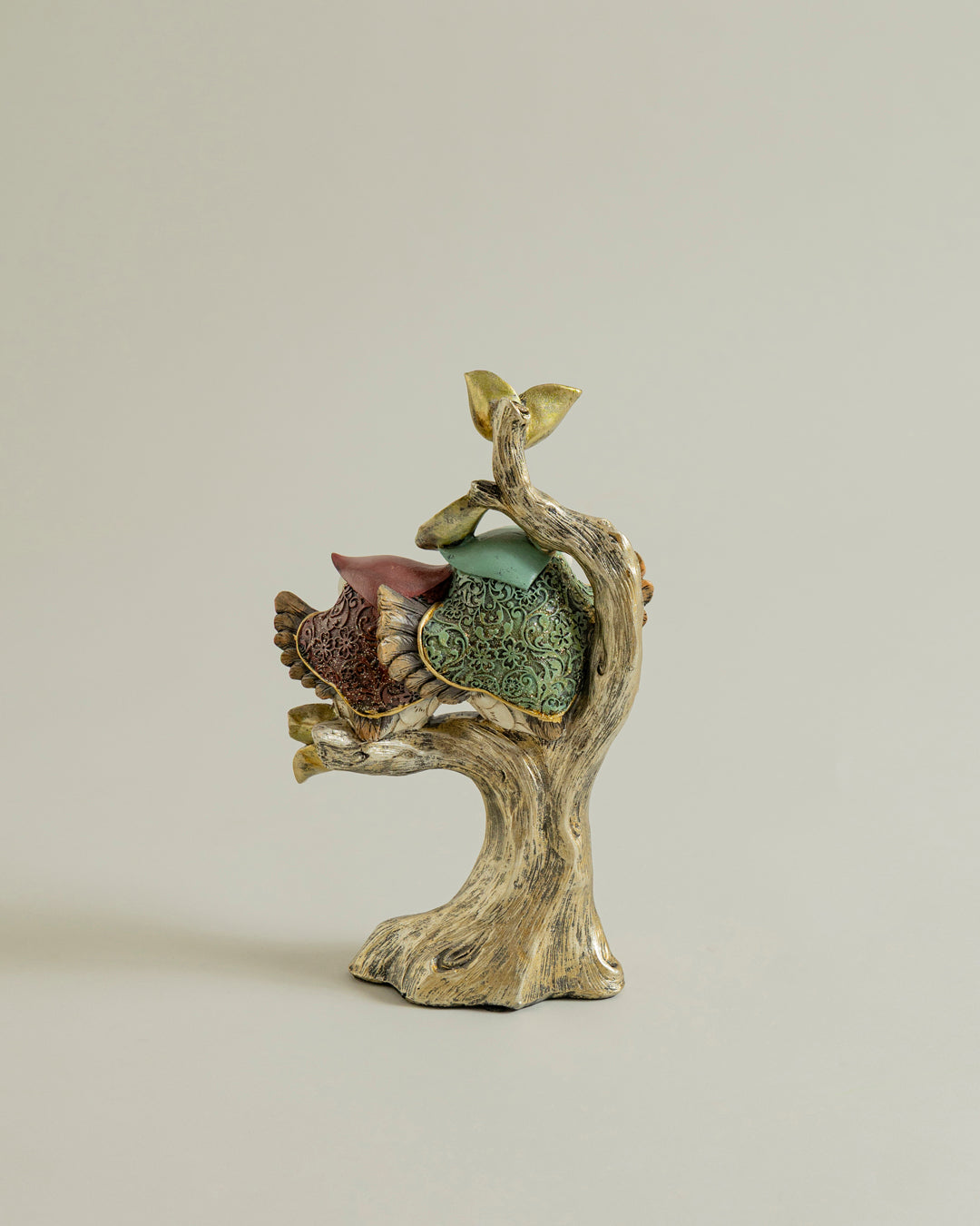 Whimsical Couple Decorative Owl Figurine