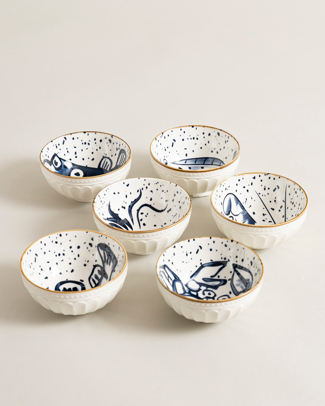 Ocean Tales Katori - Set Of 6