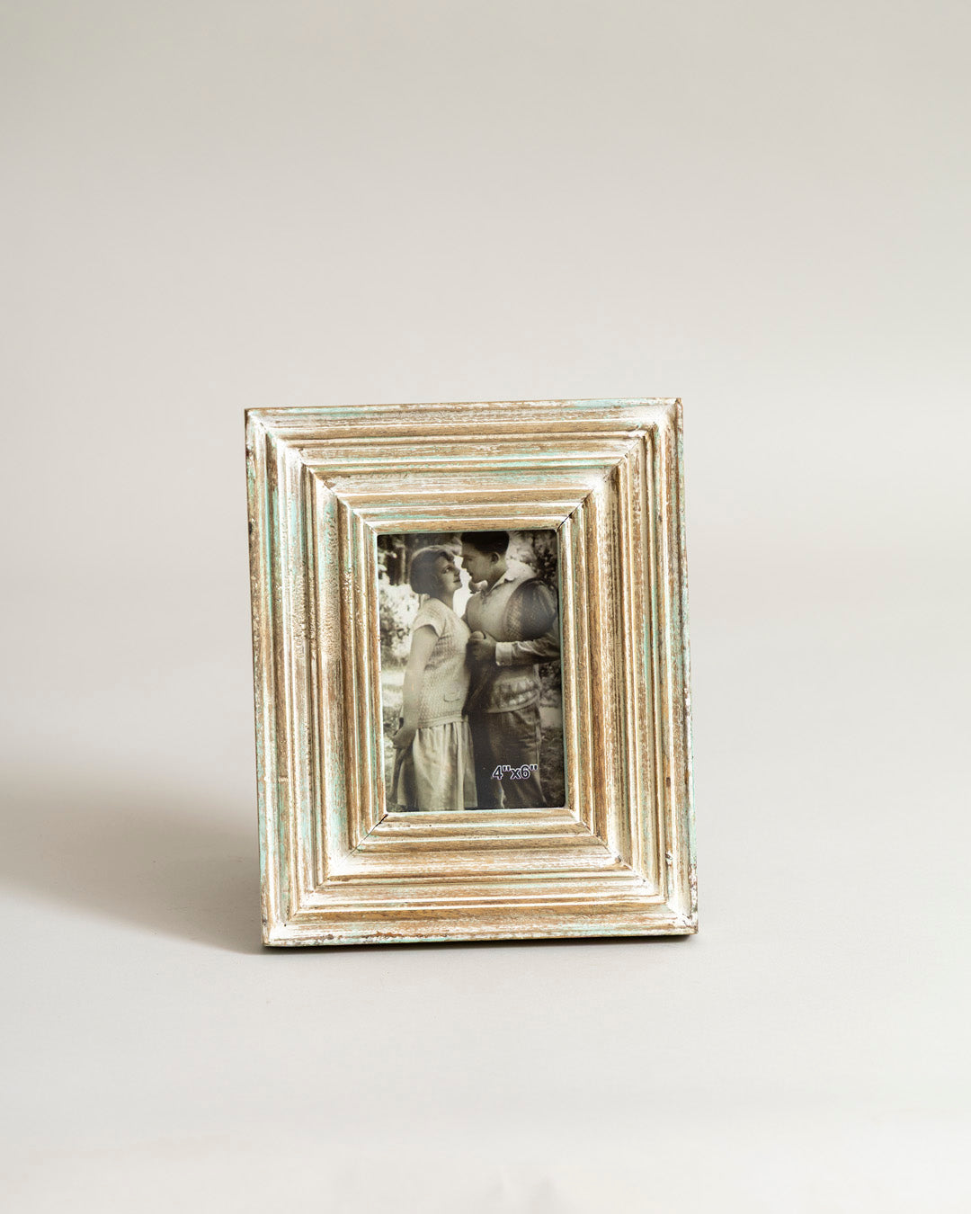 Vintage Ivory Groove Photo Frame