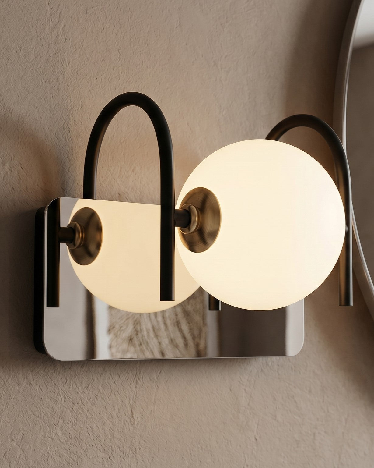 Orb Glow Mirror Vanity Light- 1 Light