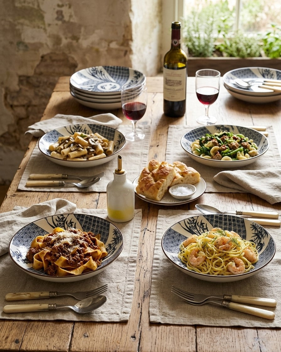 Heritage Art Pasta Bowl - Set Of 4 Style - 3