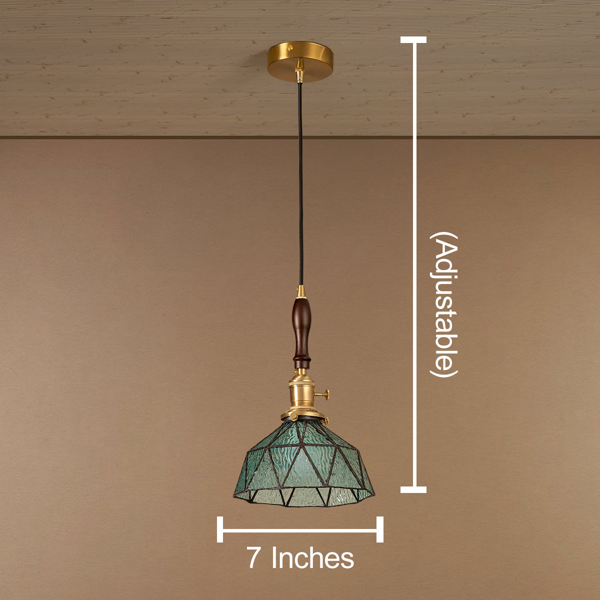 Emerald Essence Pendant Light For Living Room