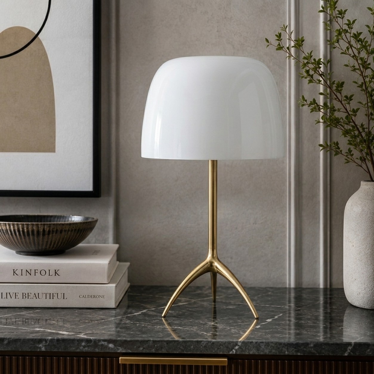 Elyra Table lamp for Home & Item for Home Decoration - White