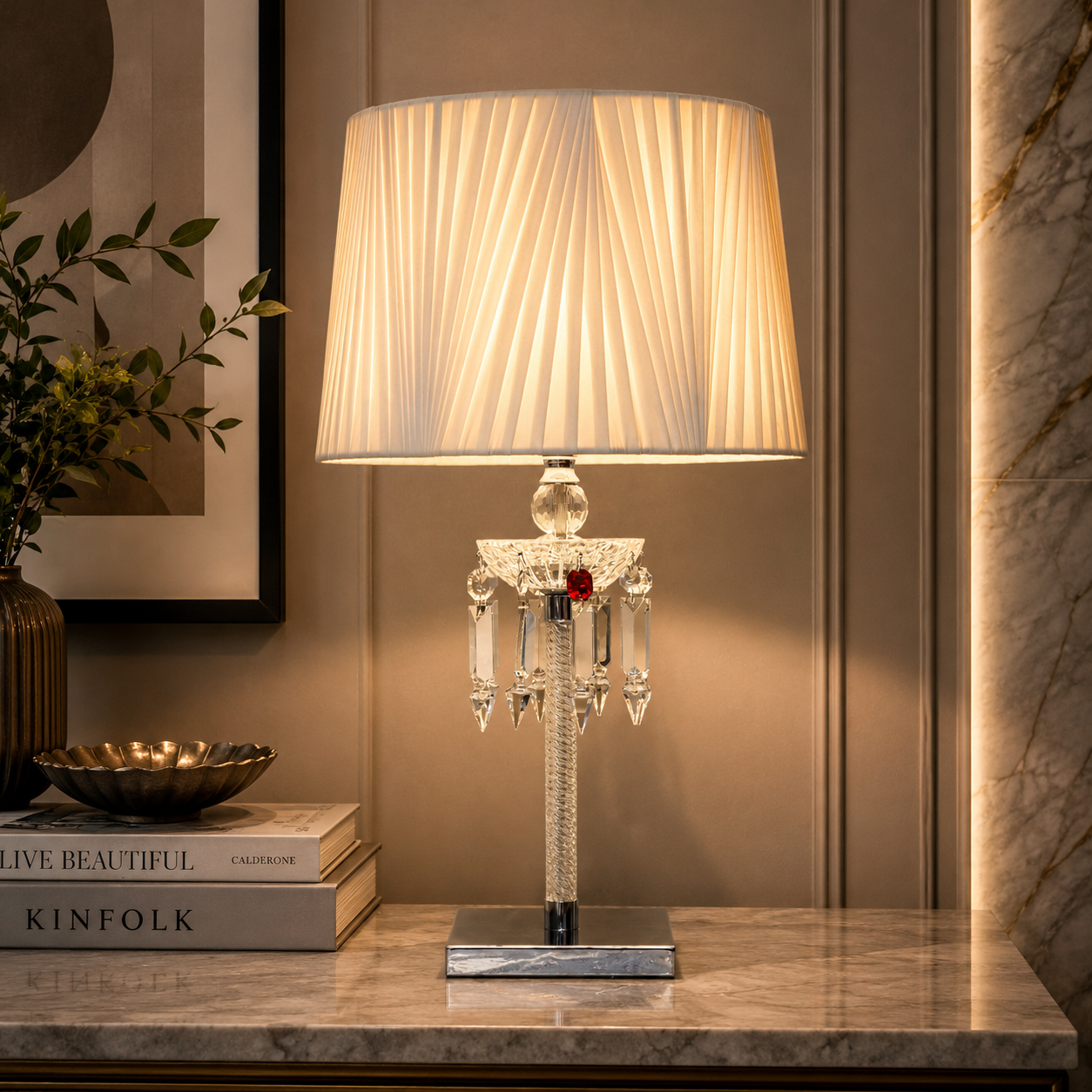 Prestige Crystal Table Lamps For Home & Item for Home Decoration