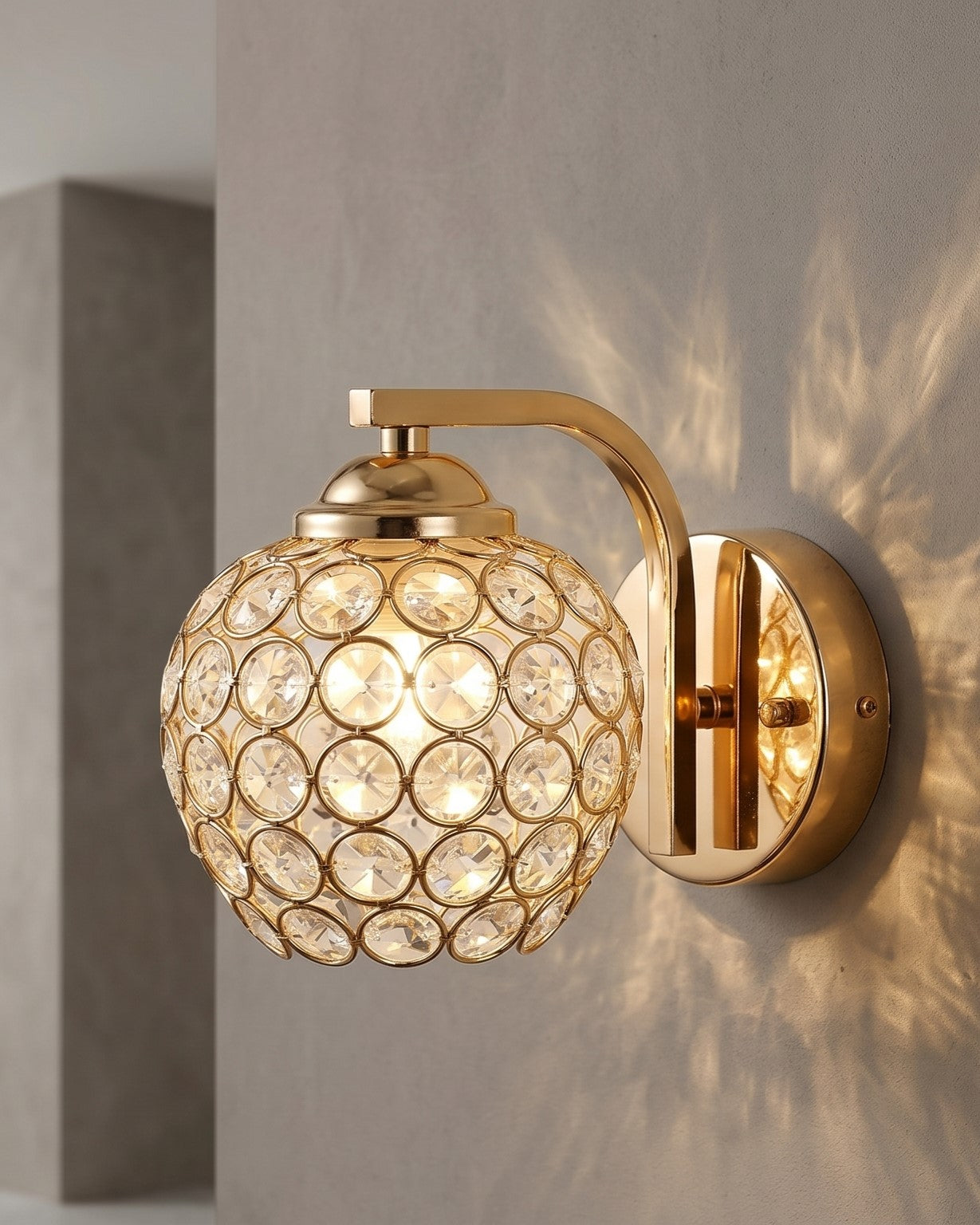 Aurexis Crystal Orb Wall Light