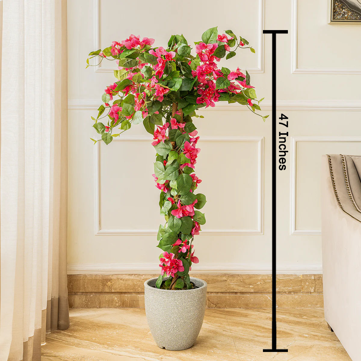 Tropical Bougainvillea Artificial plant - (4 Feet) (Natural Feel)