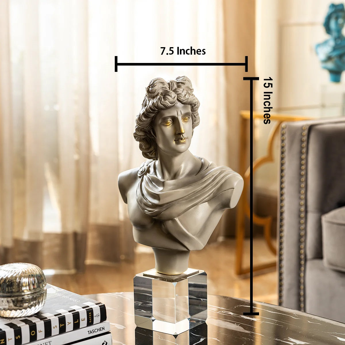 Apollo’s Grace Home Decorative Showpiece for Home Decor - Gray