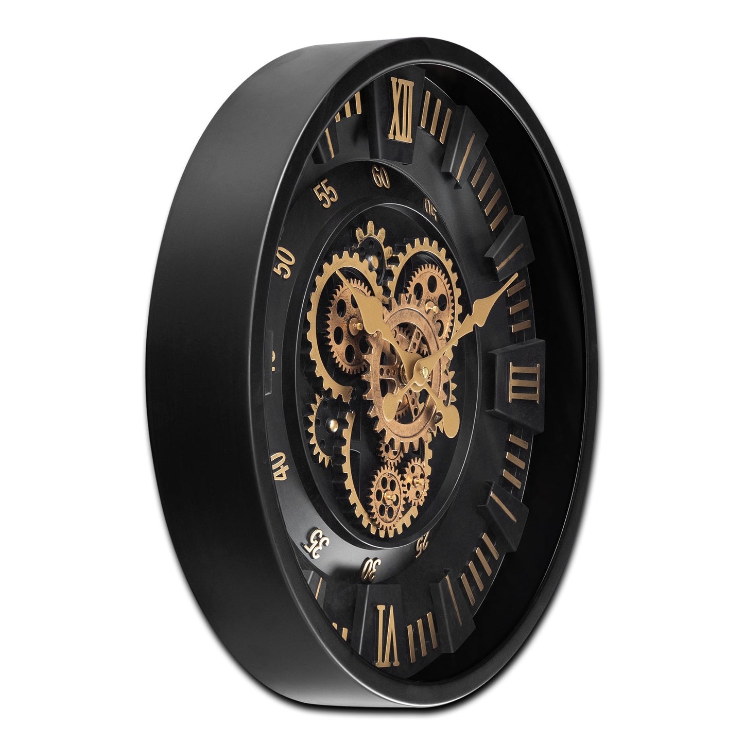 Heaven Hour Designer Wall clock For Living Room With Moving Gear Mechanism Buy Wall Clock Online (Steel Body)
