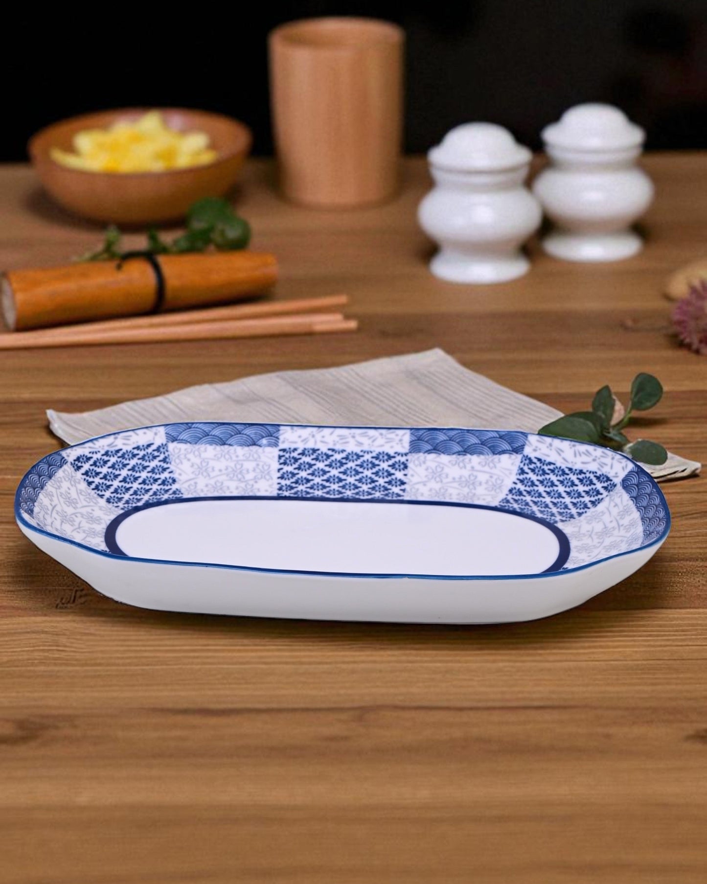 Midnight Mosaic Ceramic Platter