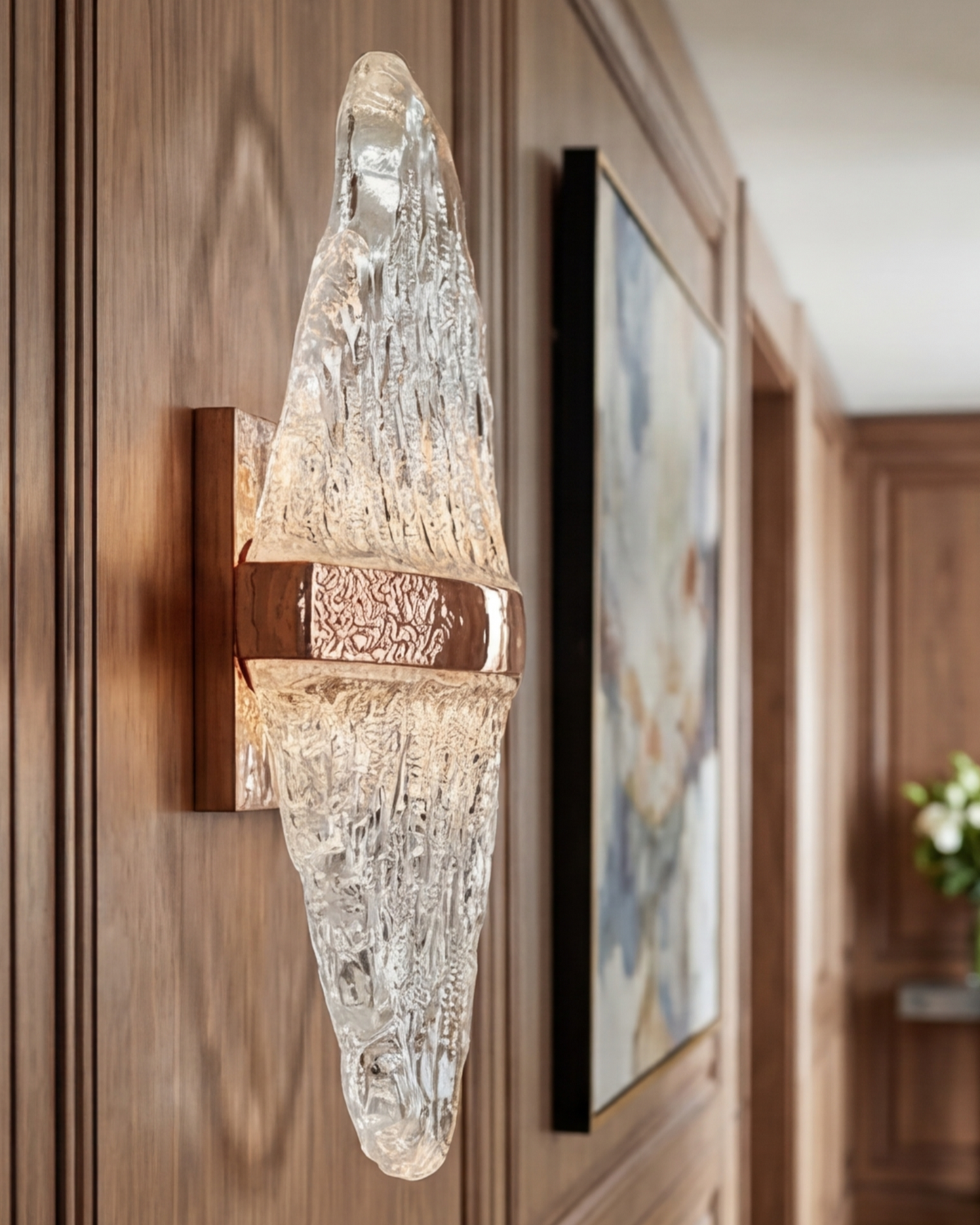 Glacier Acrylic Edge Wall Light