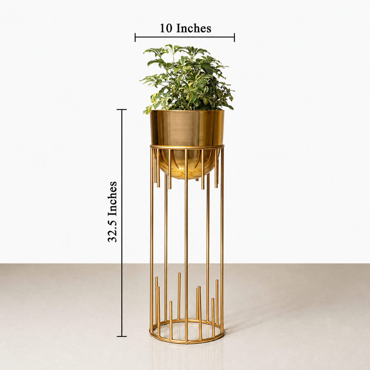 Dripping Luxury Metal Gold Planters - Big