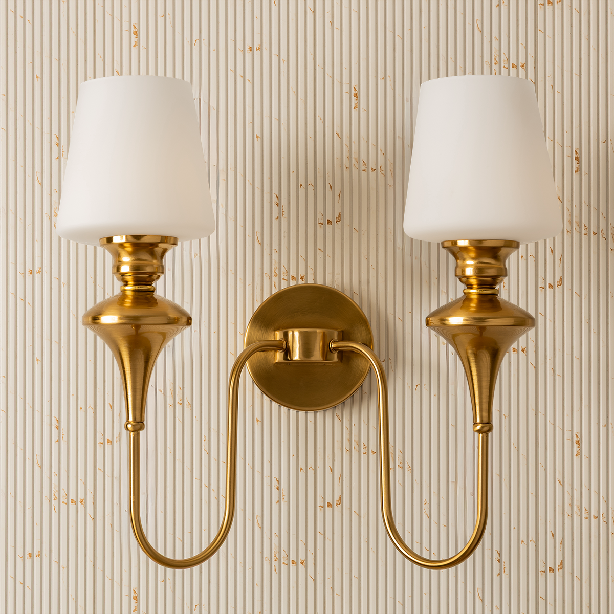 Elysian Curve Wall Light for Living Room - Double Sconce