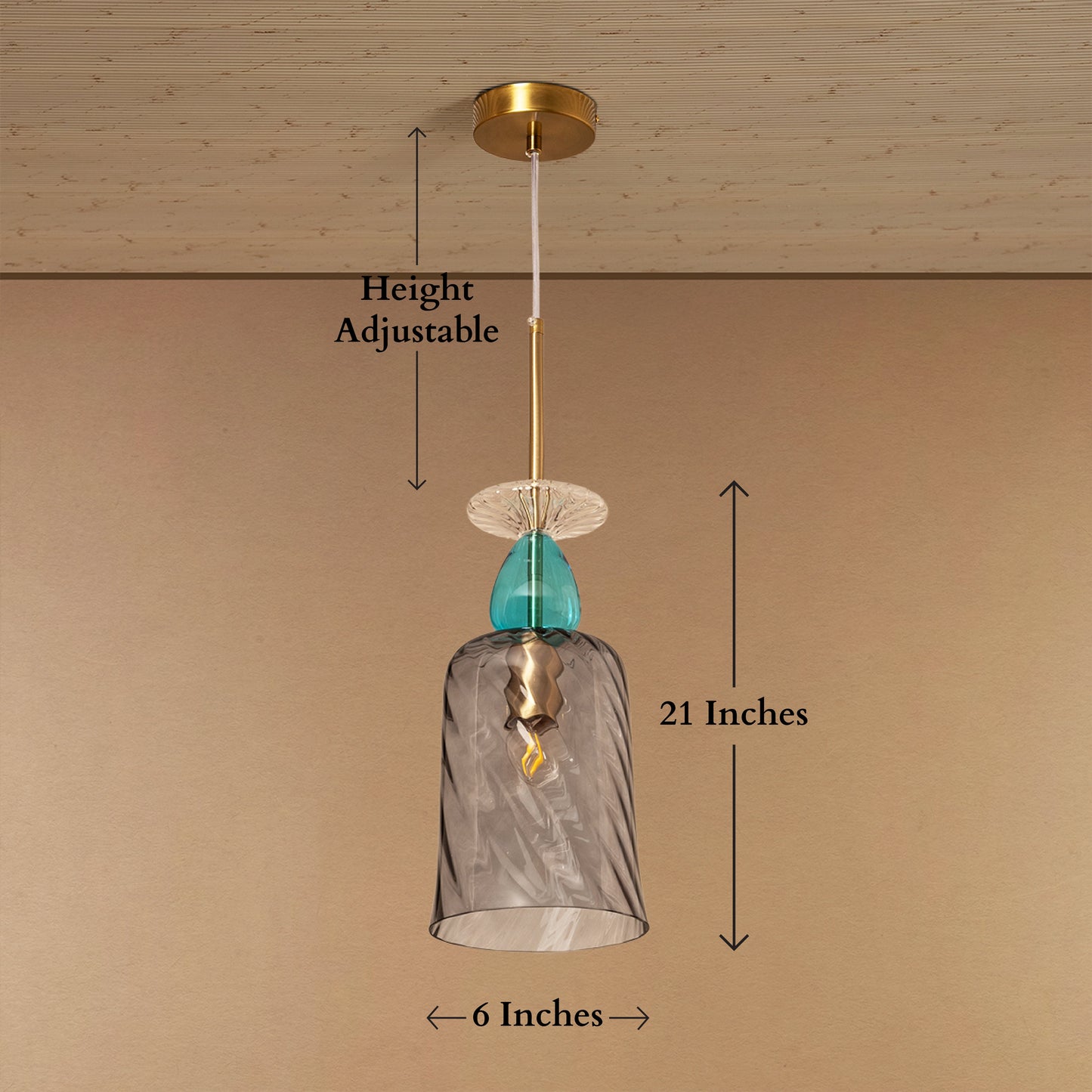 Aqua Gem Pendant Light For Living Room & Home Decoration Item