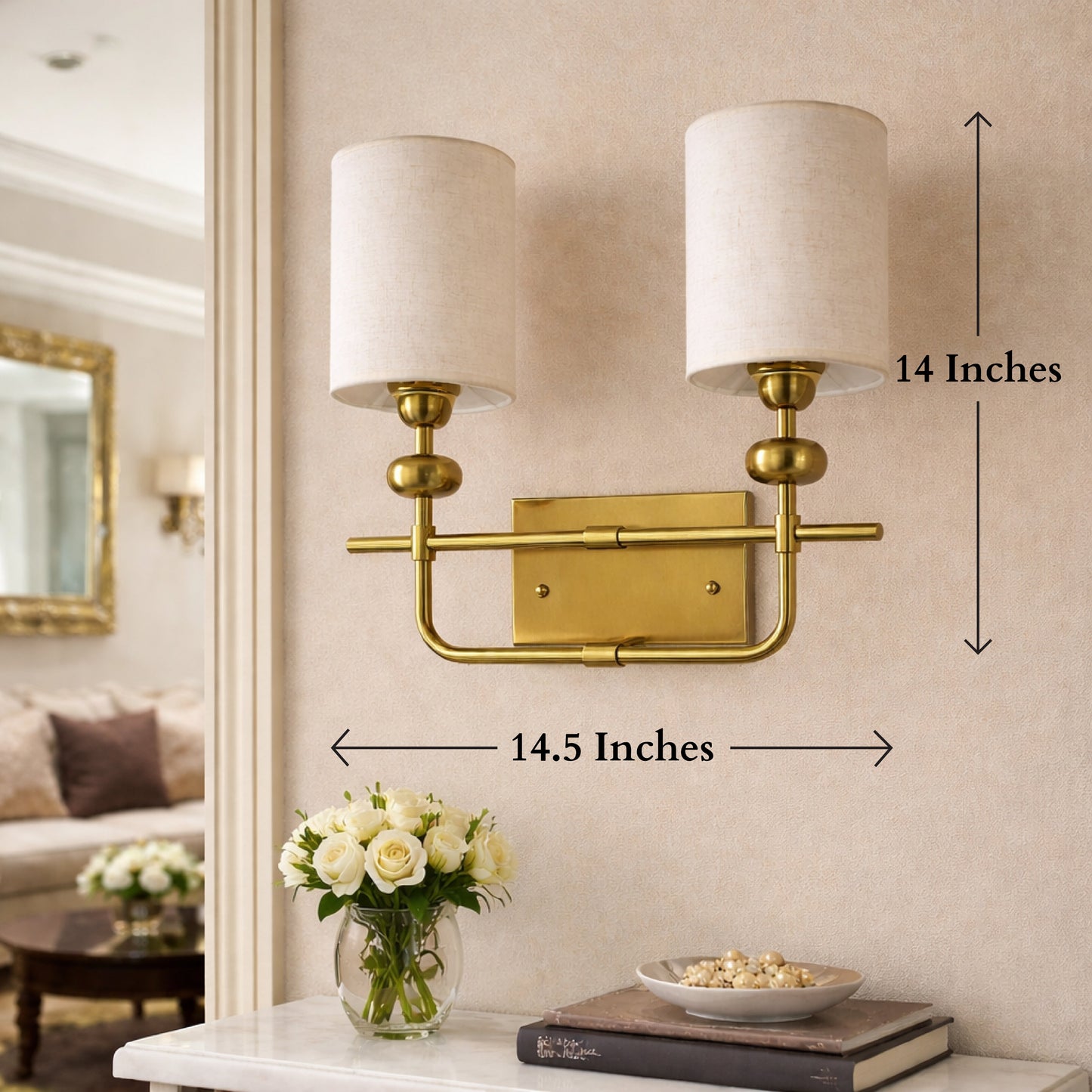 Bright Haven Wall Lamps for Home - Double Sconce