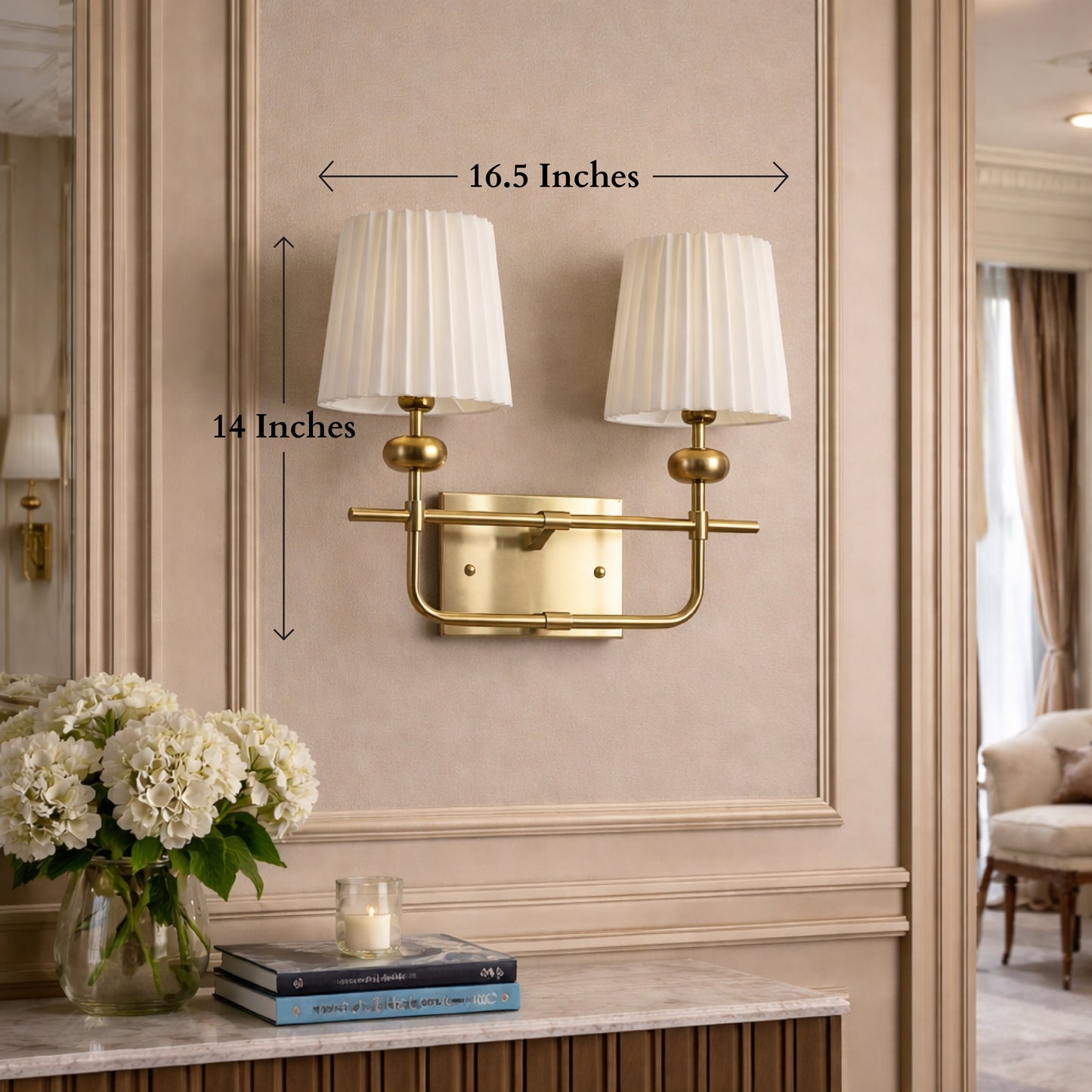 Prime Radiance Wall Lamps for Home - Double Sconce