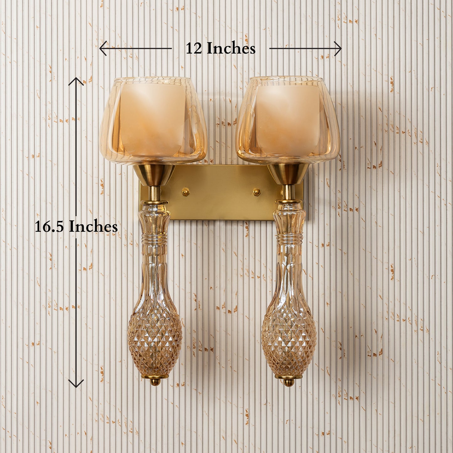The Aura Nest Wall Lamps for Home & Item for Wall Decoration - Double Sconce