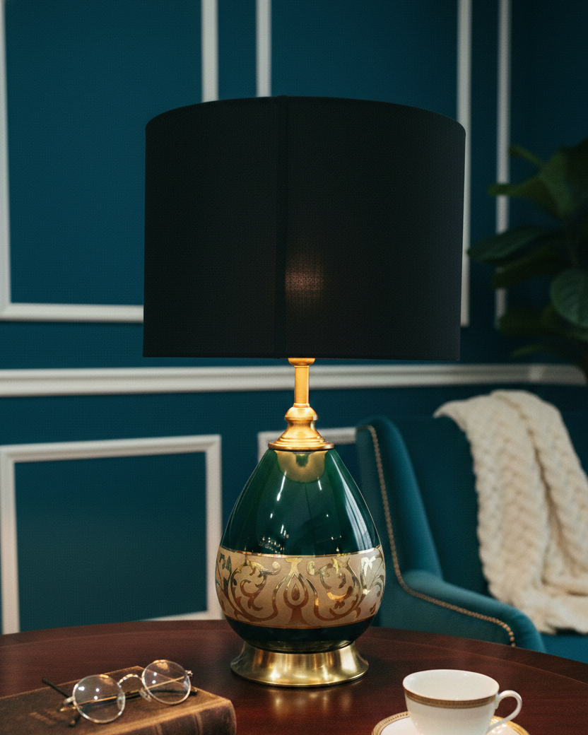 Emerald Crest Luxury Table Lamp
