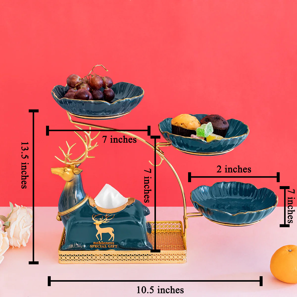 Riveting Dreams Tissue Holder & Serving Set