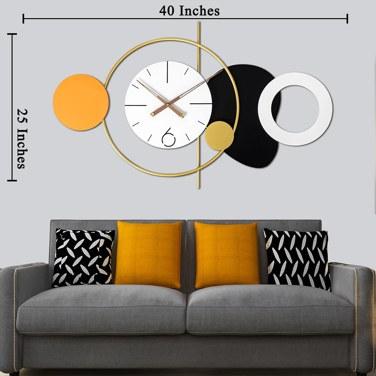 Dazzling Crescendo Metal Wall Clock Buy Wall Clock Online