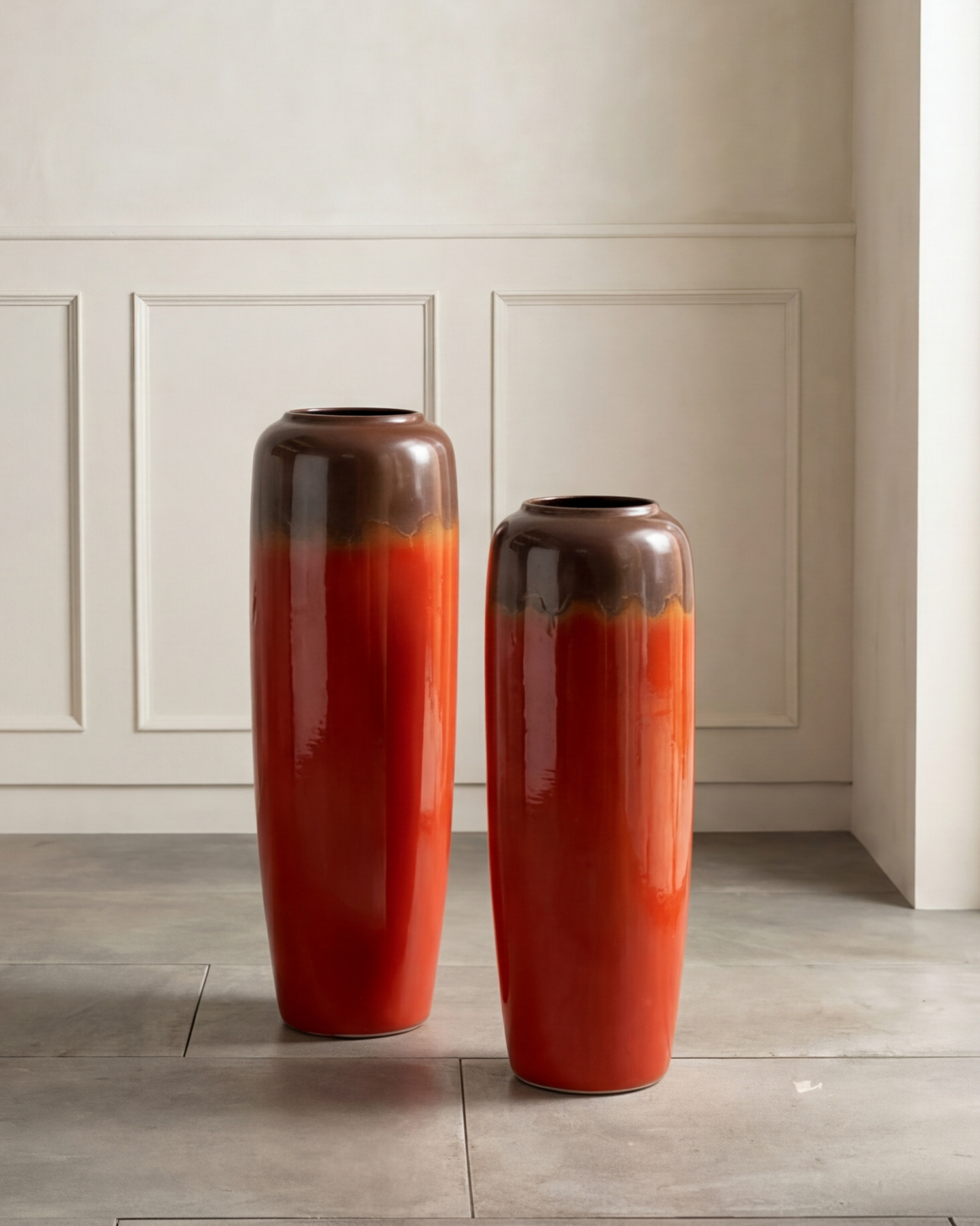 Crimson Ombre Floor Vase - Small