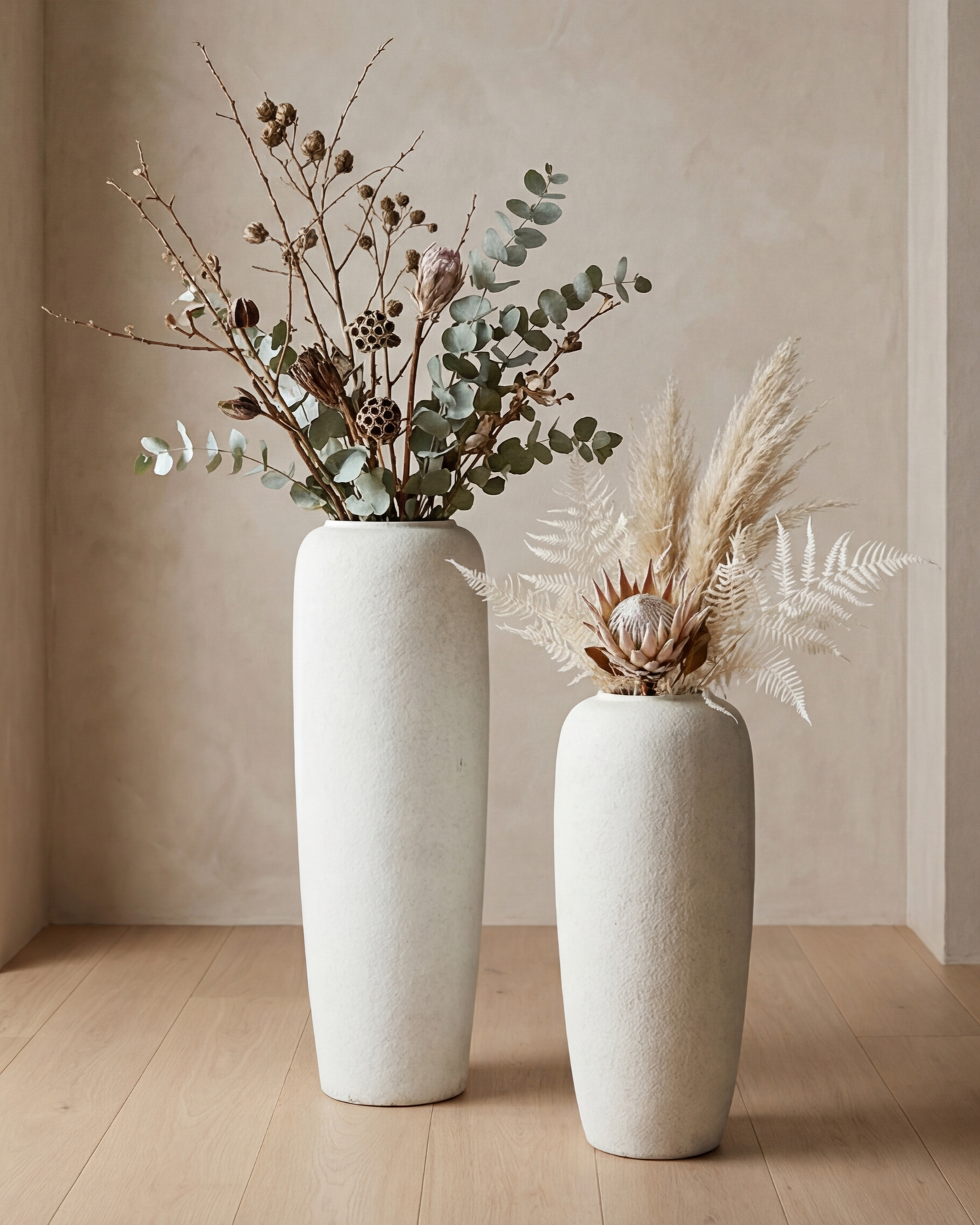 Pebble Finish Designer Floor Vase - Large