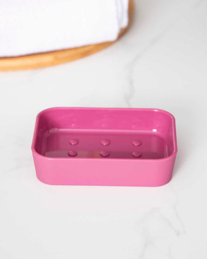 Delightful 4 Piece Bathroom Accessory - Pink