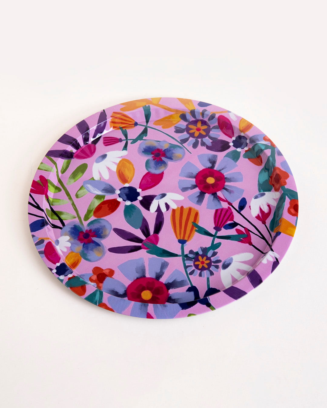 Bloom Burst Floral Serving Tray - Set Of-2