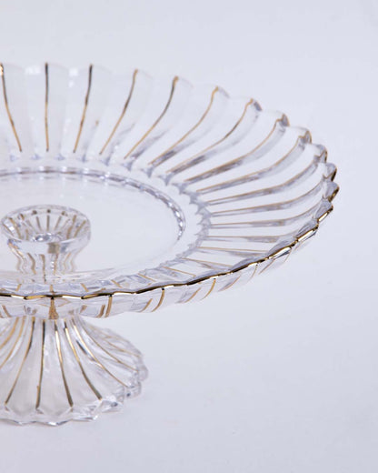 Majestic Footed Glass Platter