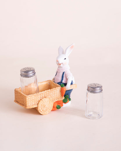Bunny’s Garden Salt & Pepper Shaker Set - Pink