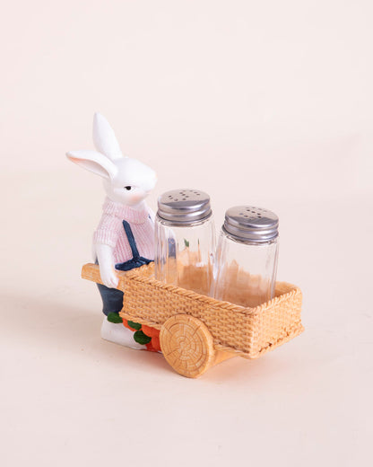 Bunny’s Garden Salt & Pepper Shaker Set - Pink