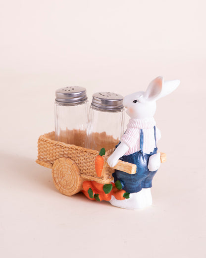Bunny’s Garden Salt & Pepper Shaker Set - Pink