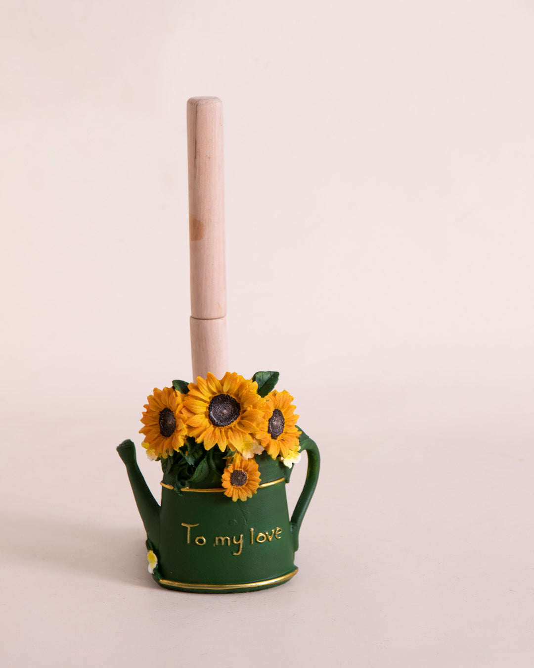 Floral Paper Towel Holder - Green