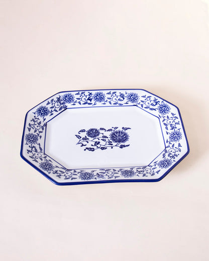 Vintage Blue & White Platter - Large