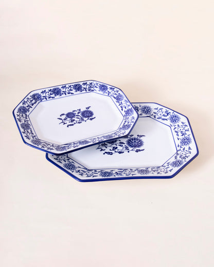 Vintage Blue & White Platter - Large
