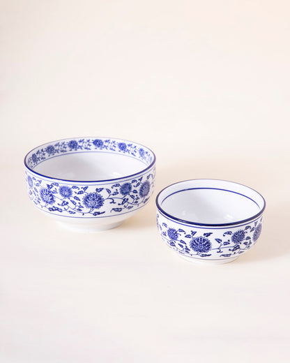 Vintage Blue & White Bowl - Large