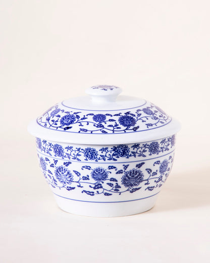 Vintage Blue & White Casserole With Lid