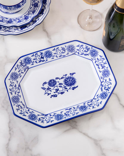 Vintage Blue & White Platter - Large